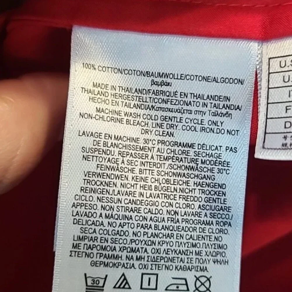 Brooks Brothers Red Belted Shirt Dress with Pockets❣️ Like New - Picture 12 of 12